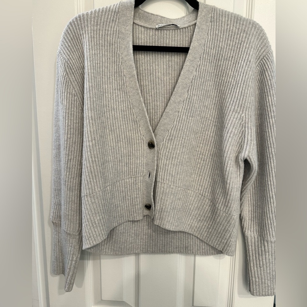 BLDWN cashmere cropped cardigan